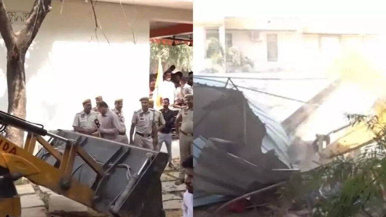 Rajasthan: ‘Illegal’ house of two accused in stabbing incident at Jaipur temple demolished