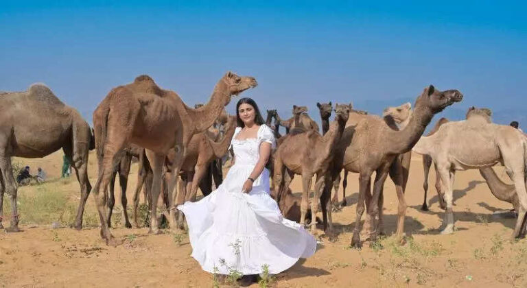 Pushkar dunes transform into fashion shoot hotspot