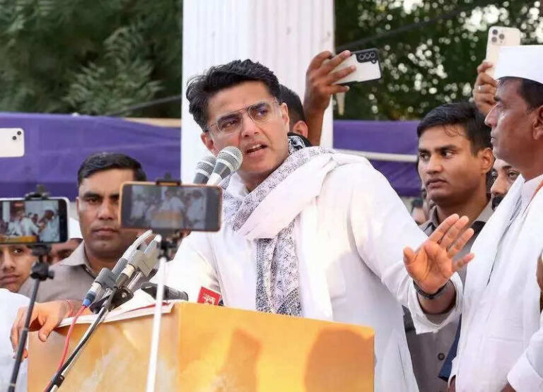 Pilot in Dausa: If Cong candidate weak, why is CM campaigning?