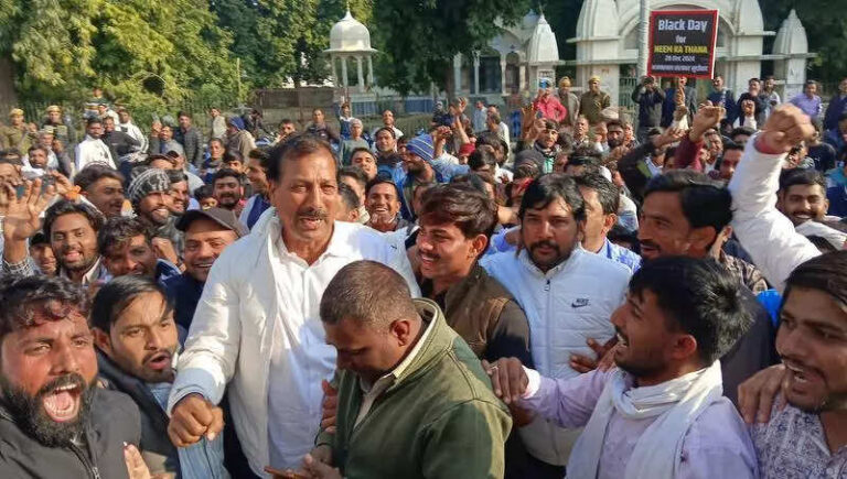 Massive protest begins to make Neem Ka Thana district again