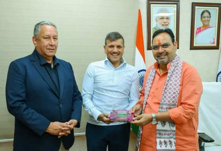 Rajasthan Royals leadership presents ‘golden ticket’ to Rajasthan Chief Minister Bhajan Lal Sharma ahead of IPL home opening match against RCB on April 13