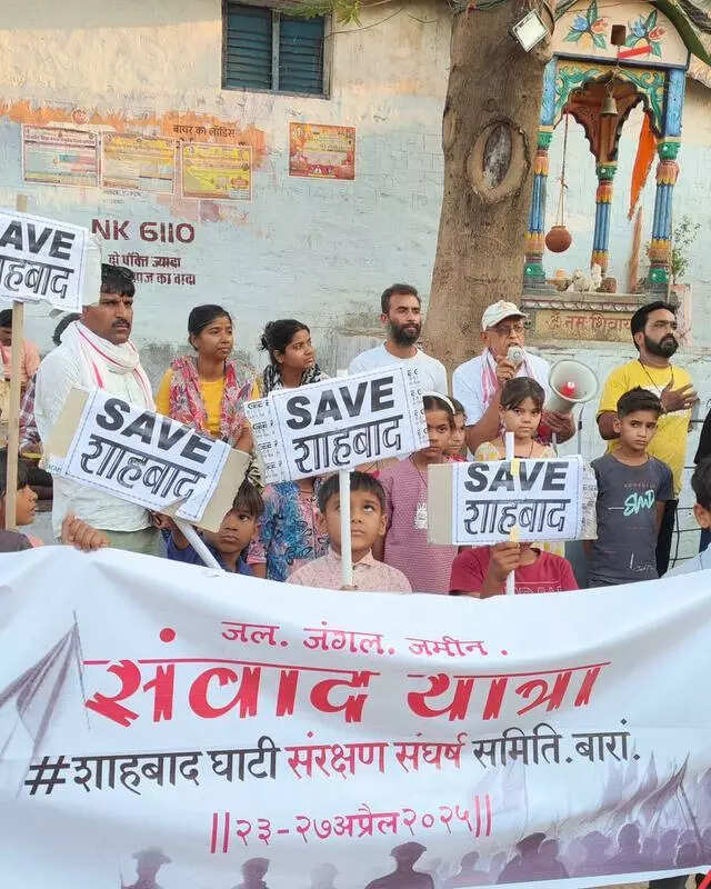 Activists’ yatra in Baran to stop tree felling for hydro project halted