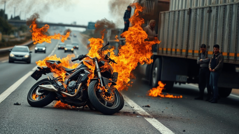 Man burnt alive, pregnant wife critically injured in fire after bike-truck collusion in Rajasthan’s Jhalawar district