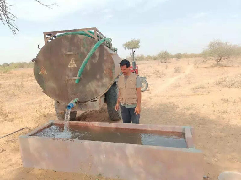 Jaisalmer man builds 100 watering holes to save desert wildlife from summer heat