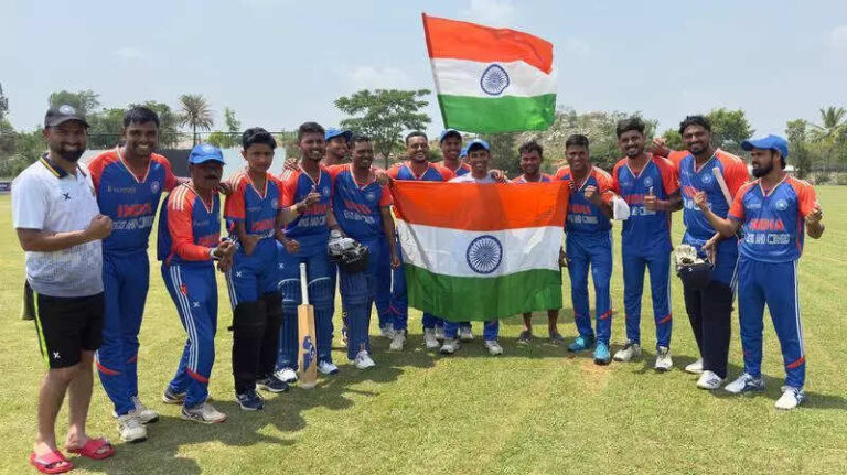 Physical Disability (Standing) T20 Series: VN Jithendra, Majid Magray, Narendra Mangore shine as India beat Sri Lanka by 3 wickets to win series