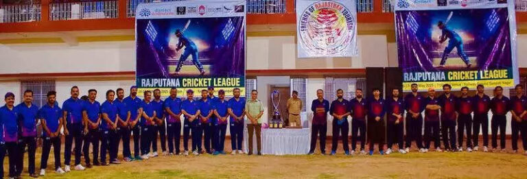Rajputana Cricket League organised at Jaipur Railway Stadium