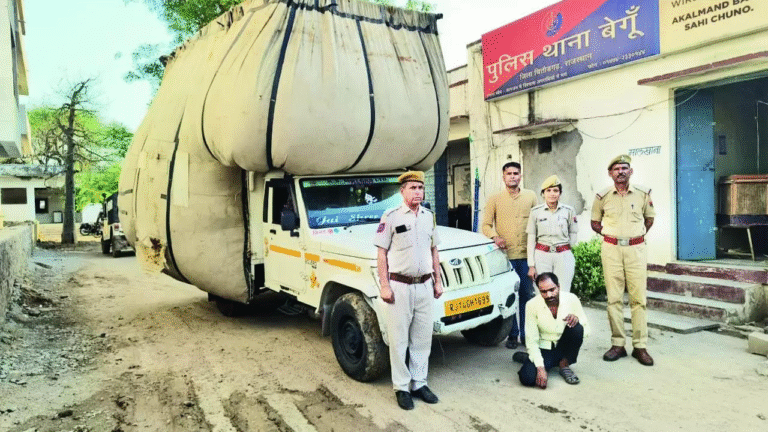 Drug bust in Rajasthan: 407 kg of poppy husk seized in Chittorgarh; smuggler flees