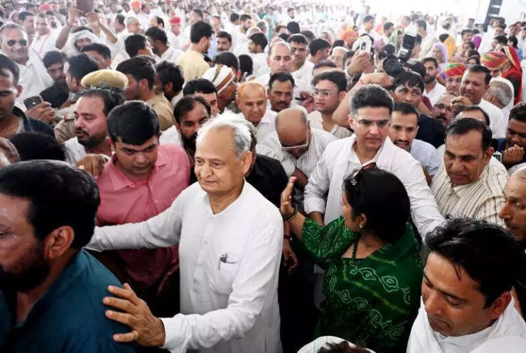 ‘When were we ever apart?’ Gehlot, Pilot walk together