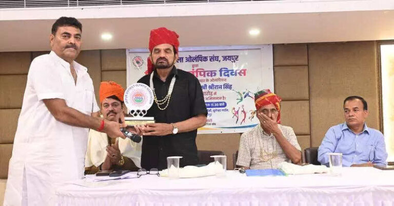 Jaipur District Olympic Association honours Olympians Ram Singh and Gopal Saini on World Olympic Day