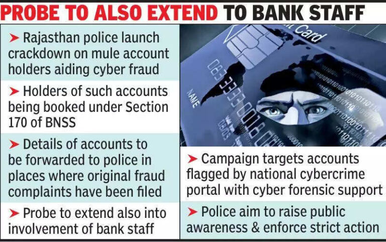 Statewide crackdown on ‘mule bank accounts’