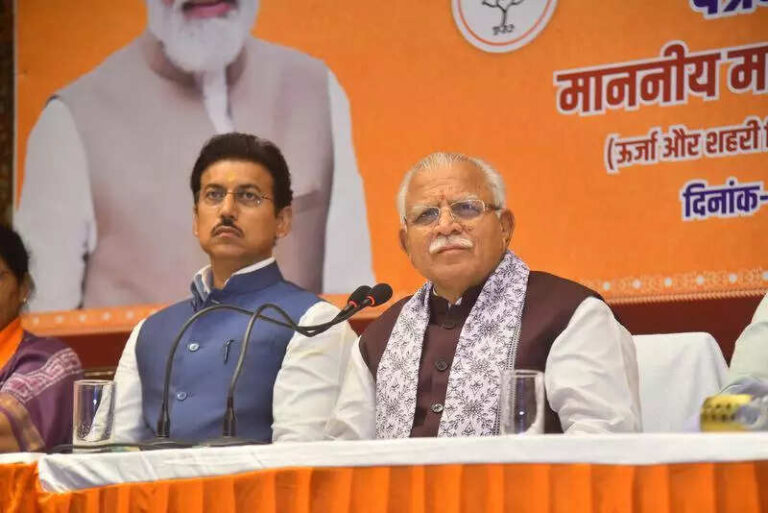 Deadlocked: Meeting between Balaknath, Khattar over Bhiwadi waterlogging ends sans resolution