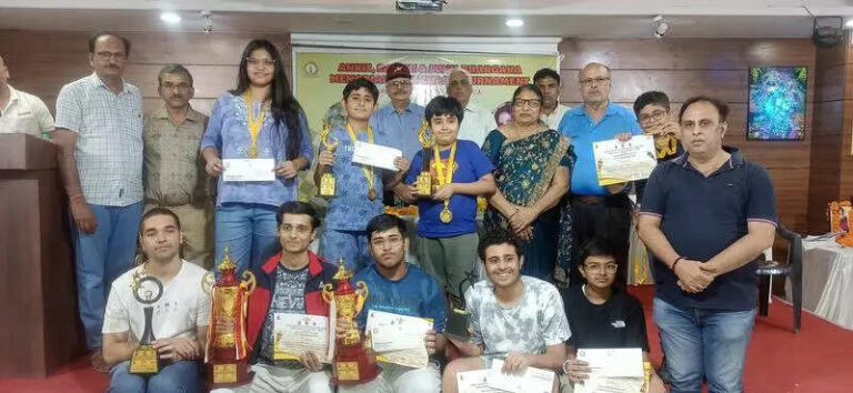 Devendra Kumar, Anushka Jain, Mukesh Mandloi emerge champions at Ankit, Sakshi and Sunil Bhargava Memorial Open Chess tournament in Jaipur